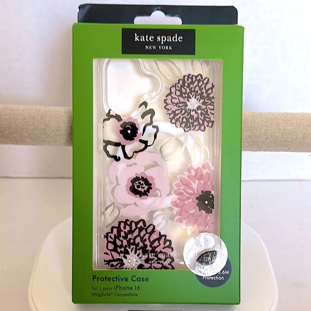 kate spade pink floral iPhone 16 Protective Case